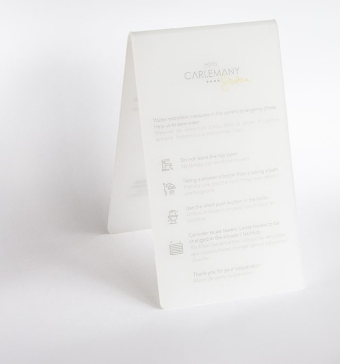 Caballete ahorro de agua